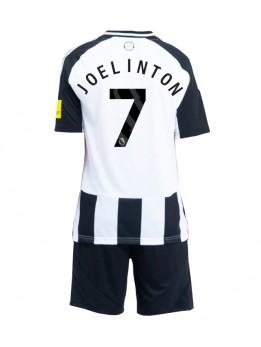 Billige Newcastle United Joelinton #7 Hjemmedraktsett Barn 2024-25 Kortermet (+ Korte bukser)